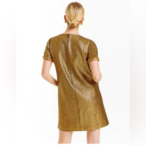 NWT MESTIZA NEW YORK Ainslee Mini Gold Dress Sz 8 - Picture 4 of 12